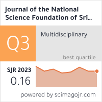 Journal of the National Science Foundation of Sri Lanka